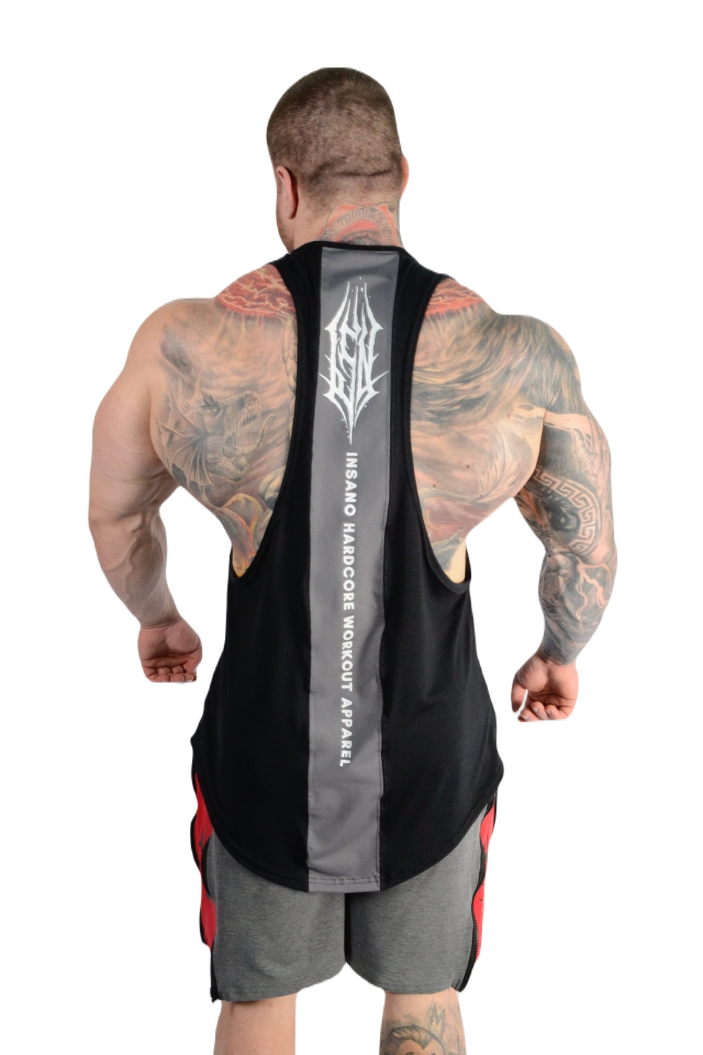 Drop Arm Tank Top Curved Hem Tracks ISN