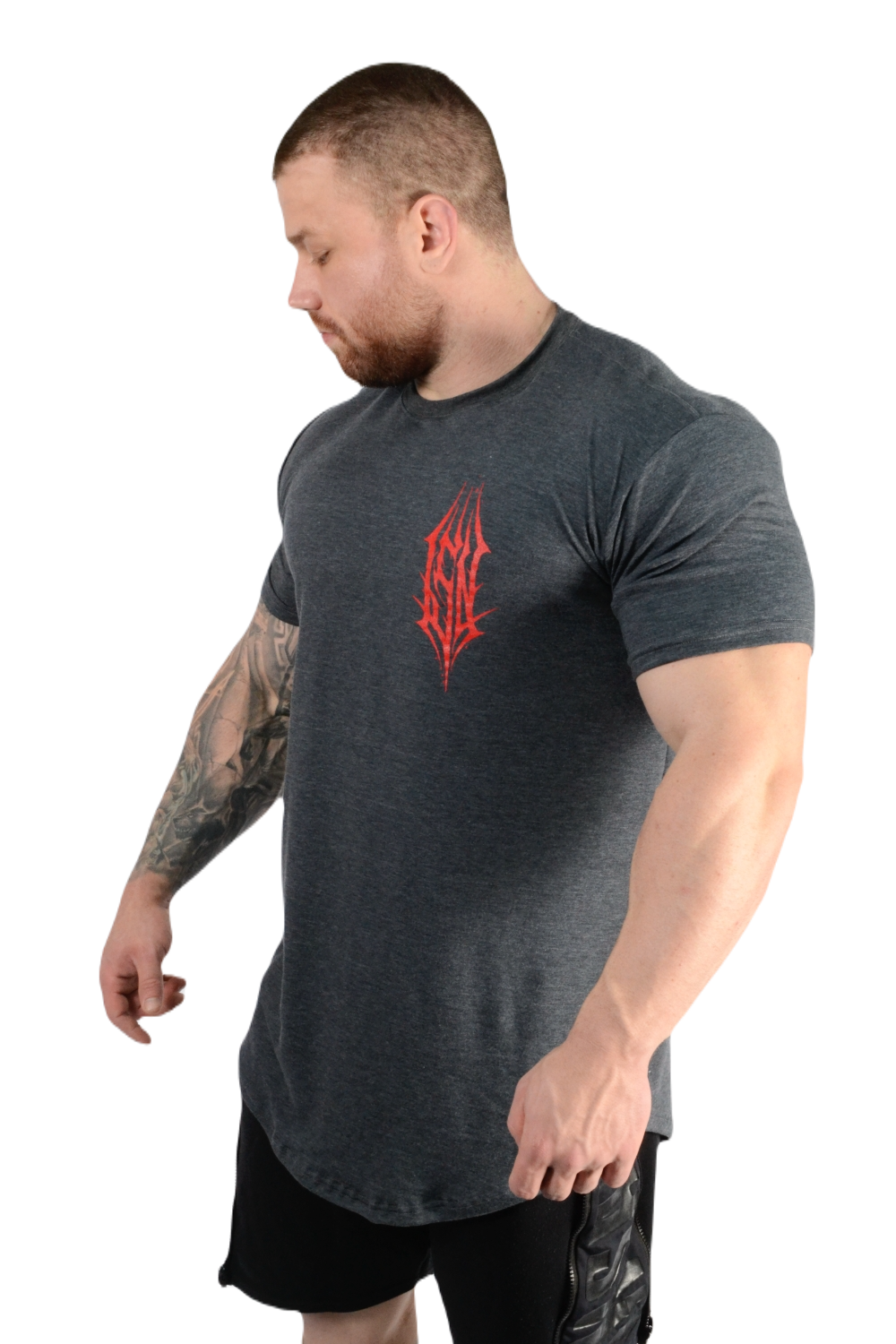 Short Sleeve Shirt Curved Hem One Track ISN