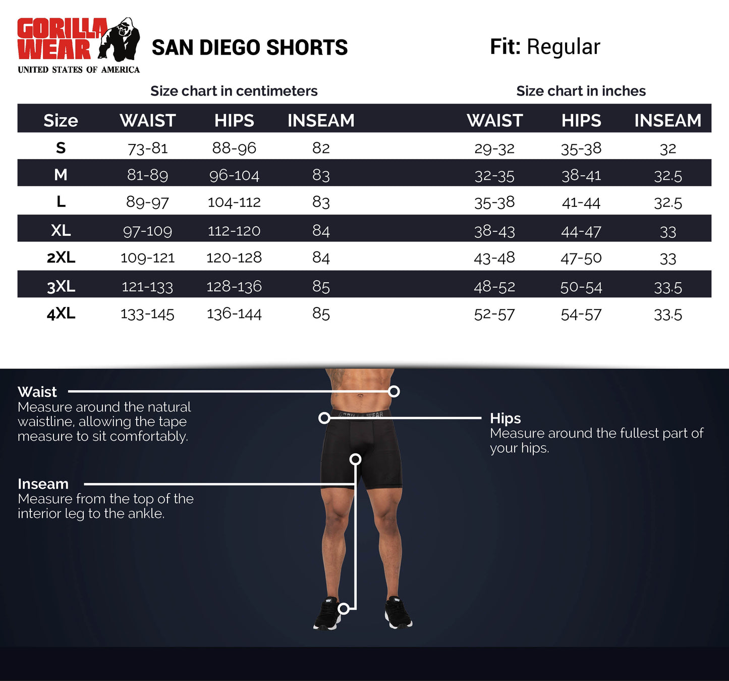 San Diego Shorts - Black