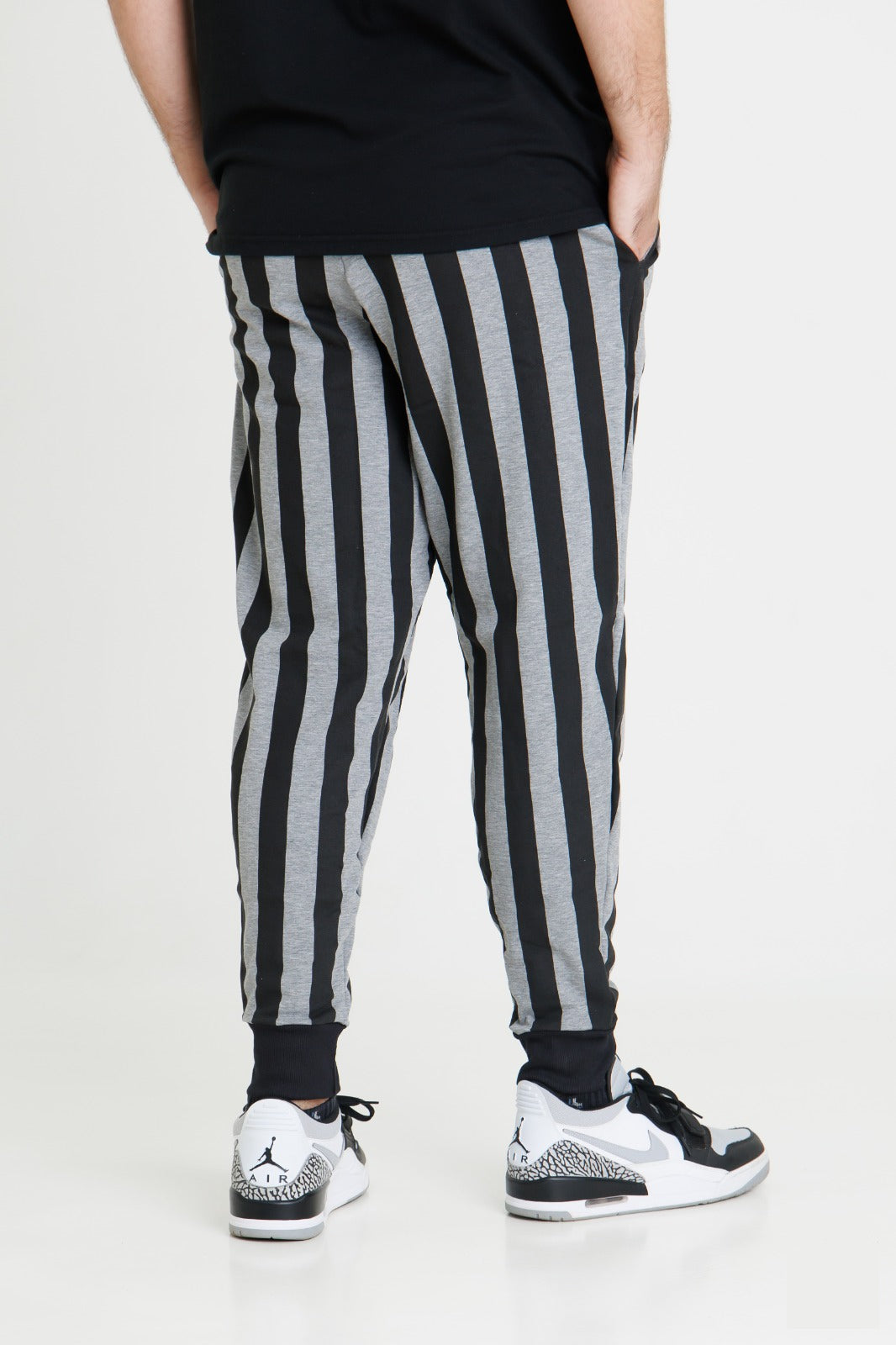 Striped Bodybuilding Baggy Workout Pants
