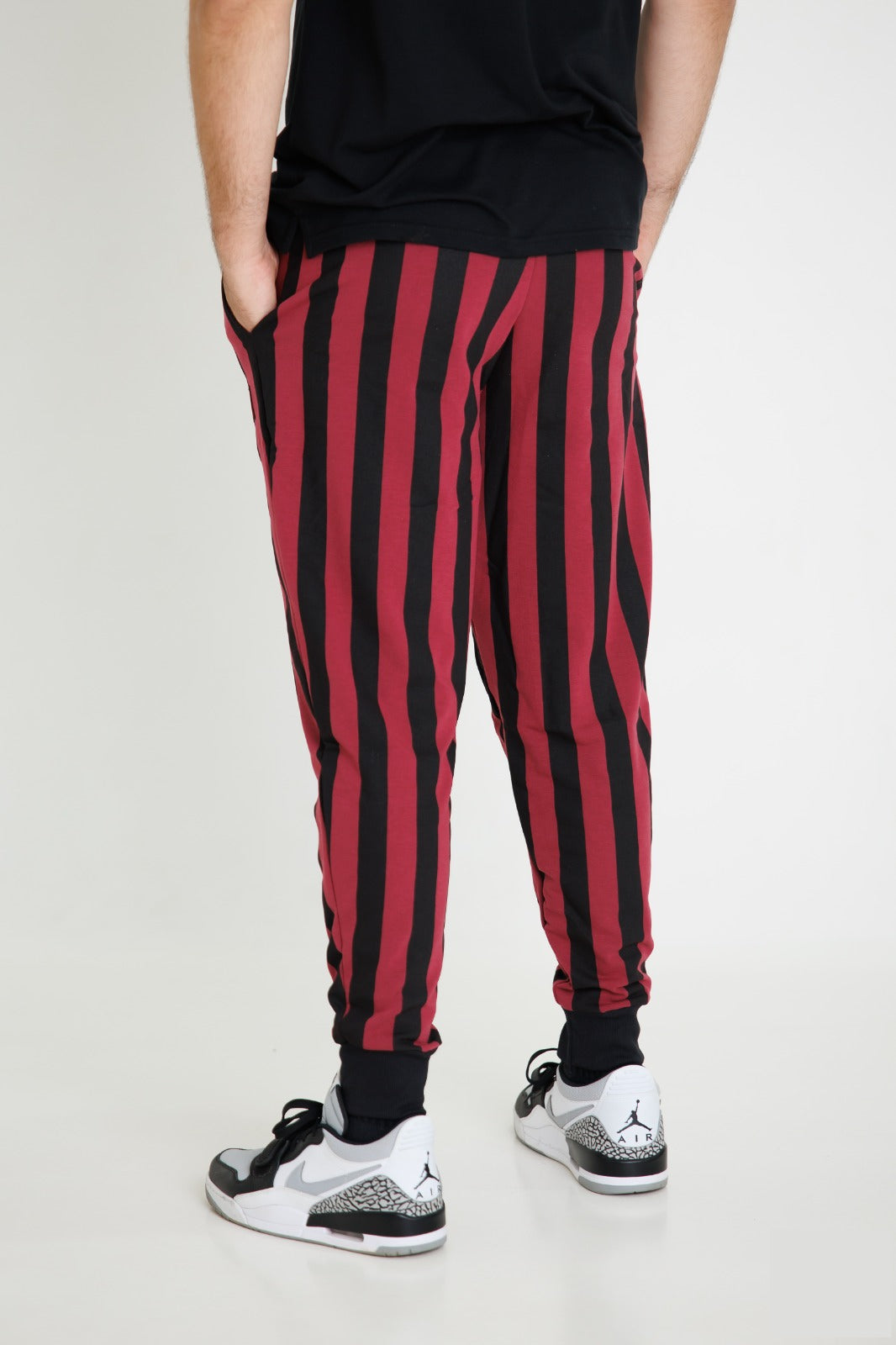 Striped Bodybuilding Baggy Workout Pants