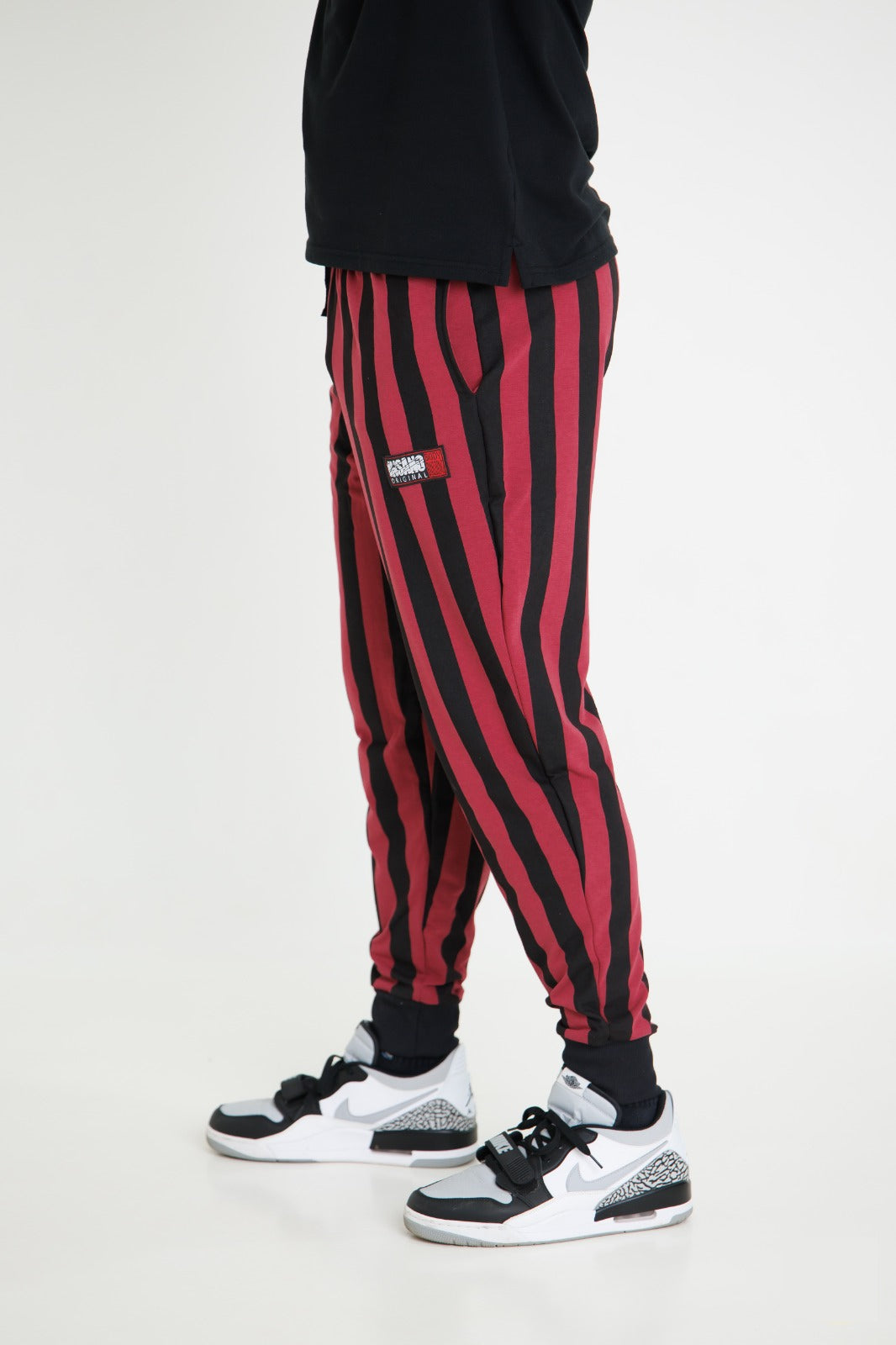 Striped Bodybuilding Baggy Workout Pants