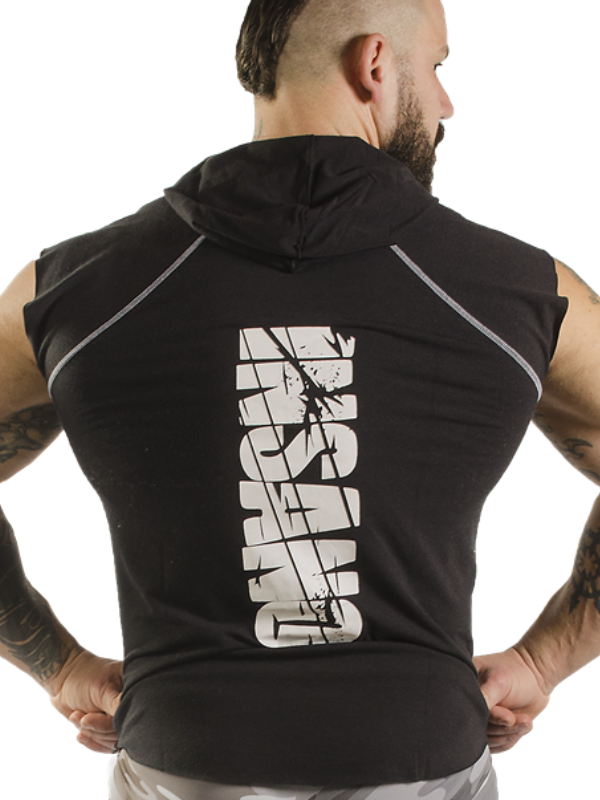 Hooded Capped Sleeve Tee Gothic