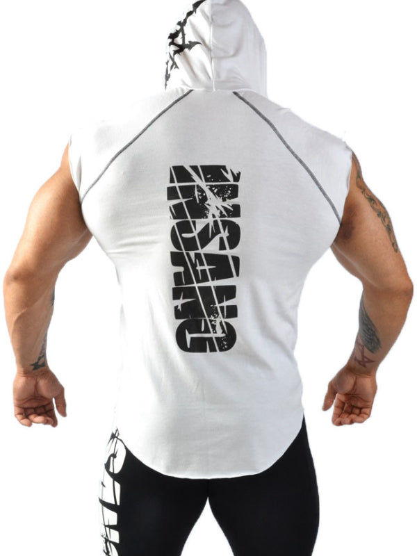Hooded Capped Sleeve Tee Gothic