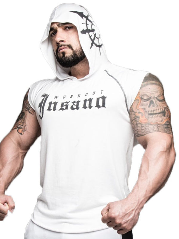 Hooded Capped Sleeve Tee Gothic