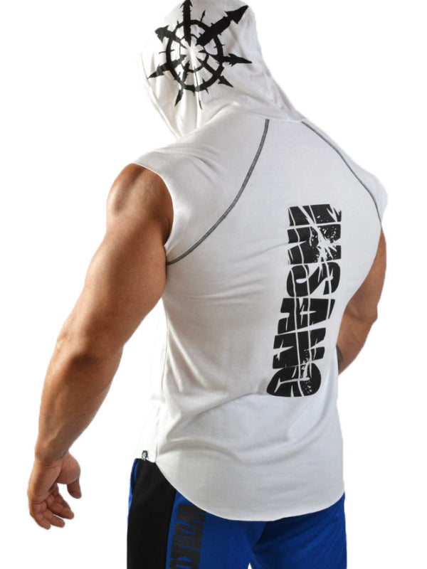 Hooded Capped Sleeve Tee Gothic