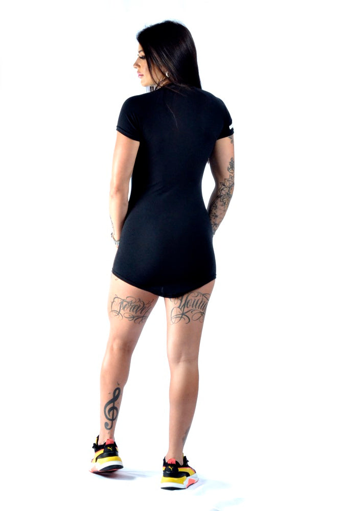 Curved Hem Bodycon Dress