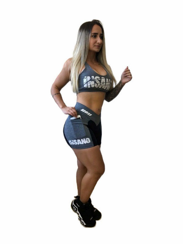 Two Tone V Waist Side Pocket Shorts