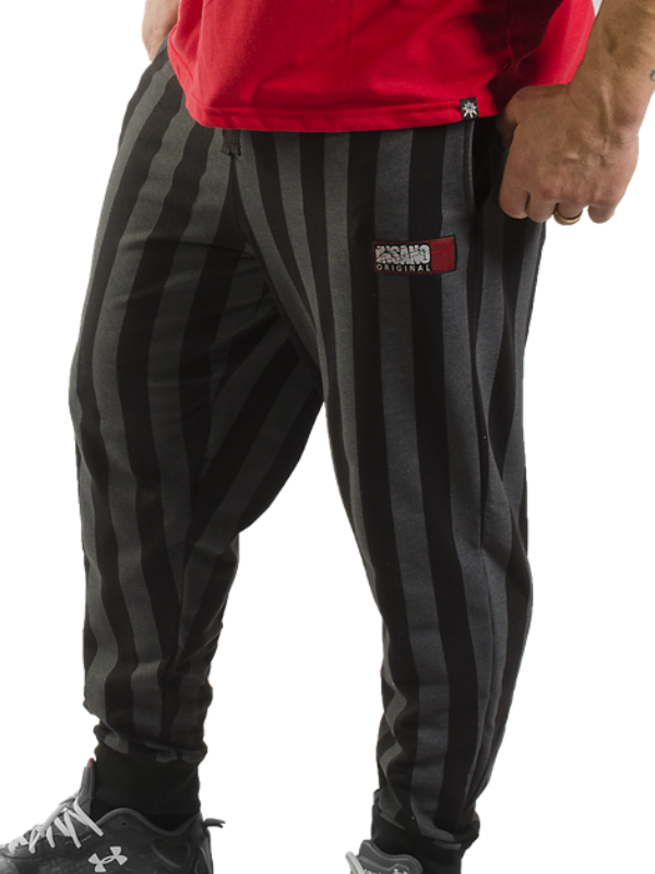 Striped Bodybuilding Baggy Workout Pants