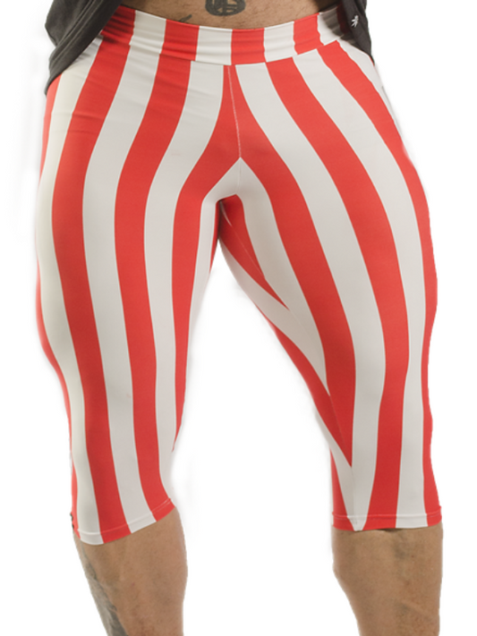 Striped Tight High 3/4 Legging