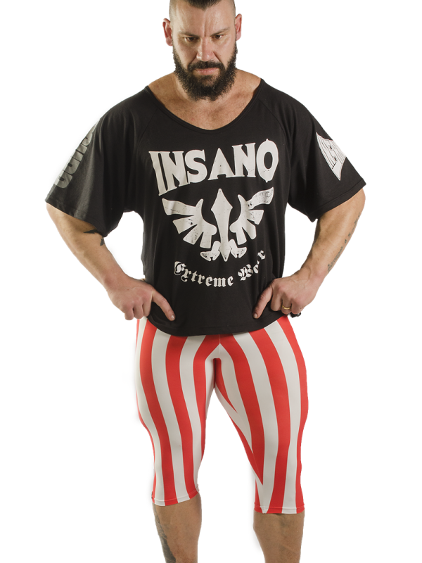 Striped Tight High 3/4 Legging