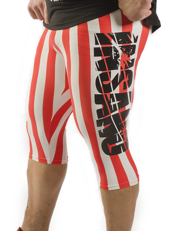 Striped Tight High 3/4 Legging