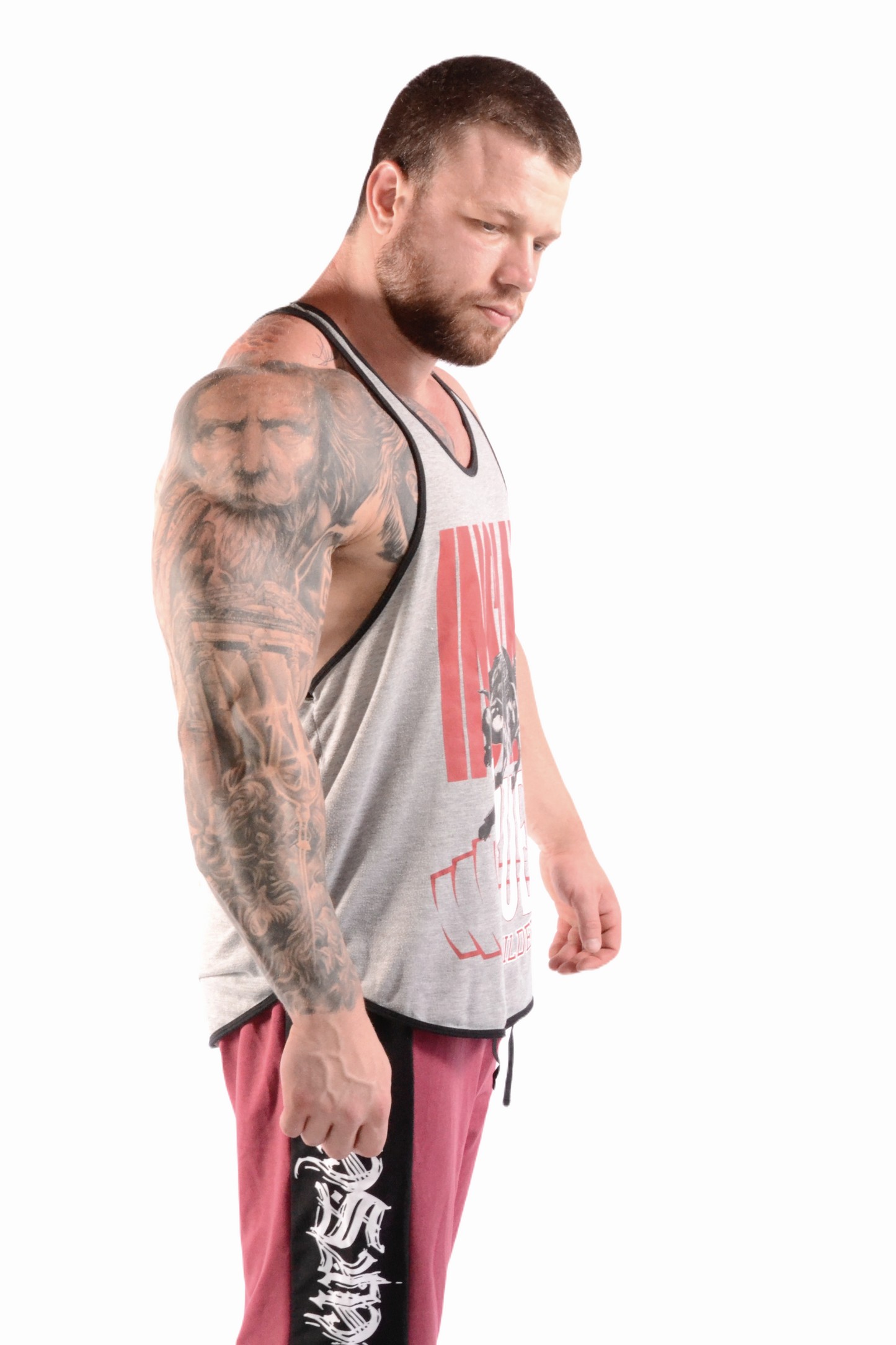 Drop Armhole Tank True Bodybuilders Gray