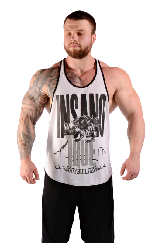 Drop Armhole Tank True Bodybuilders White