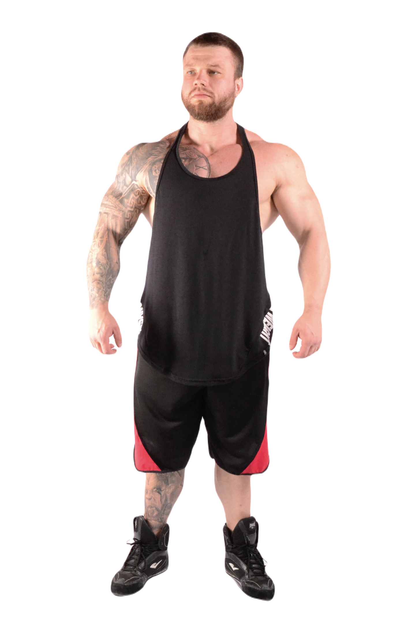 Drop Arm Tank Top Curved Hem Brutal Weight