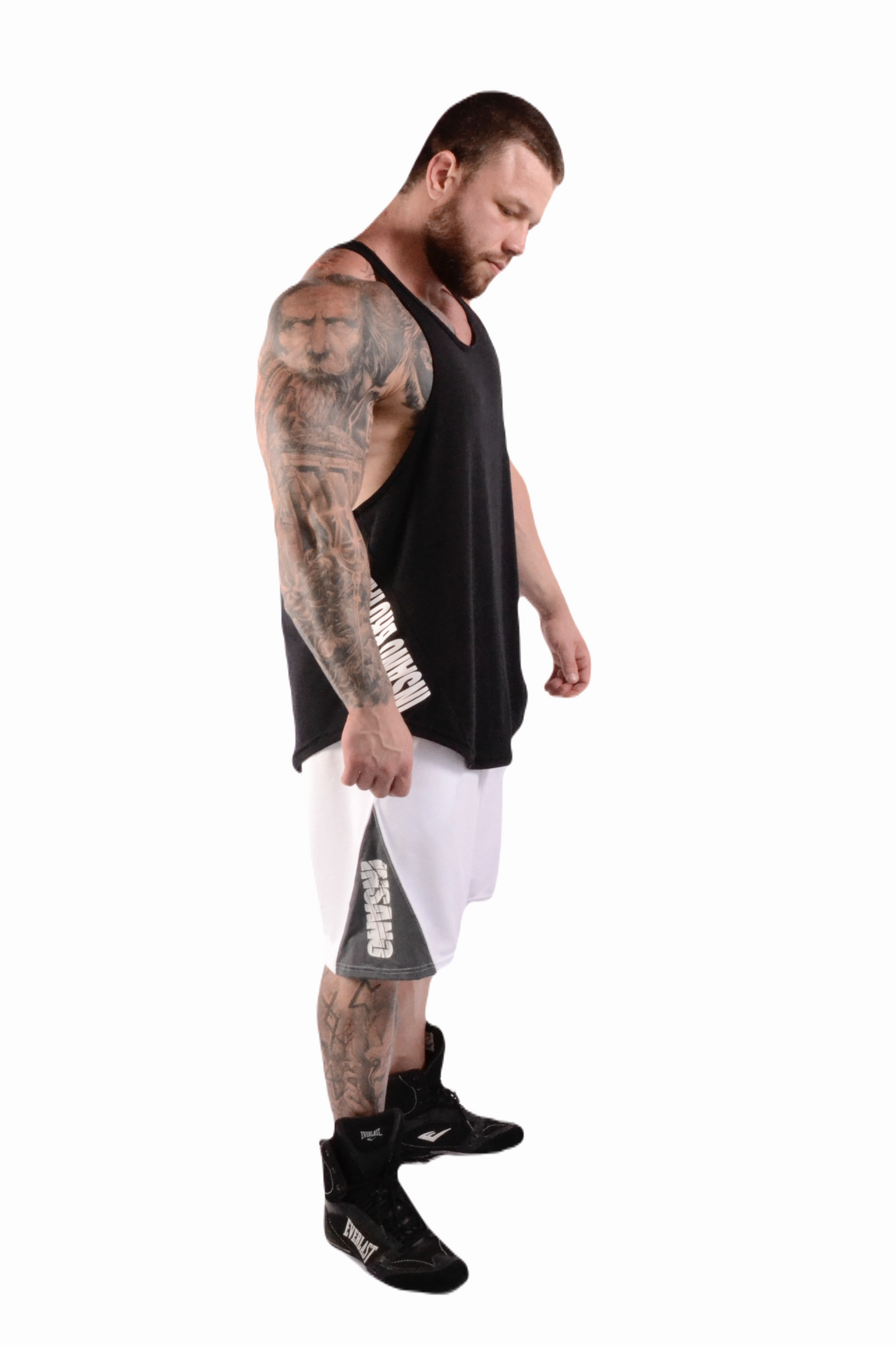 Drop Arm Tank Top Curved Hem Brutal Weight