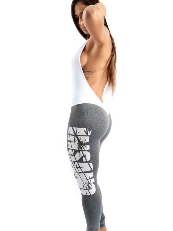 Open Back Two Tone Full Lenght Bodysuit