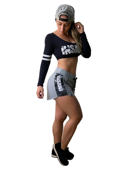 Drawstring Side Band Shorts