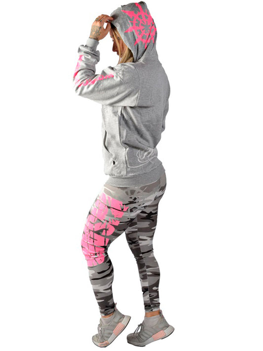 Pink Curly Hoodie Sweatshirt