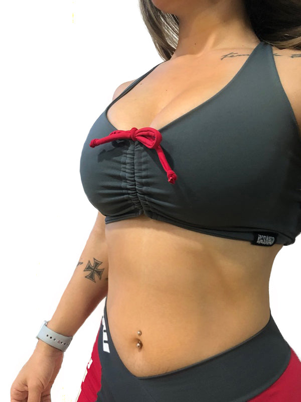 Drawstring Sports Bra