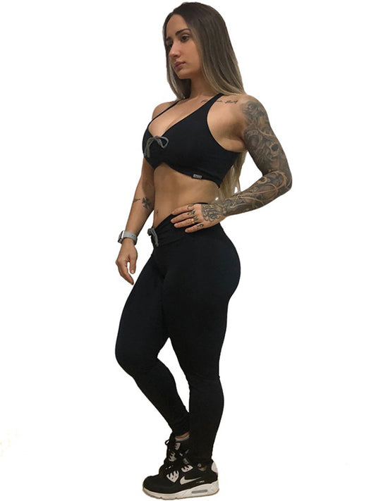 Drawstring Sports Bra