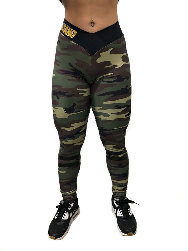 V Waist Camo Legging
