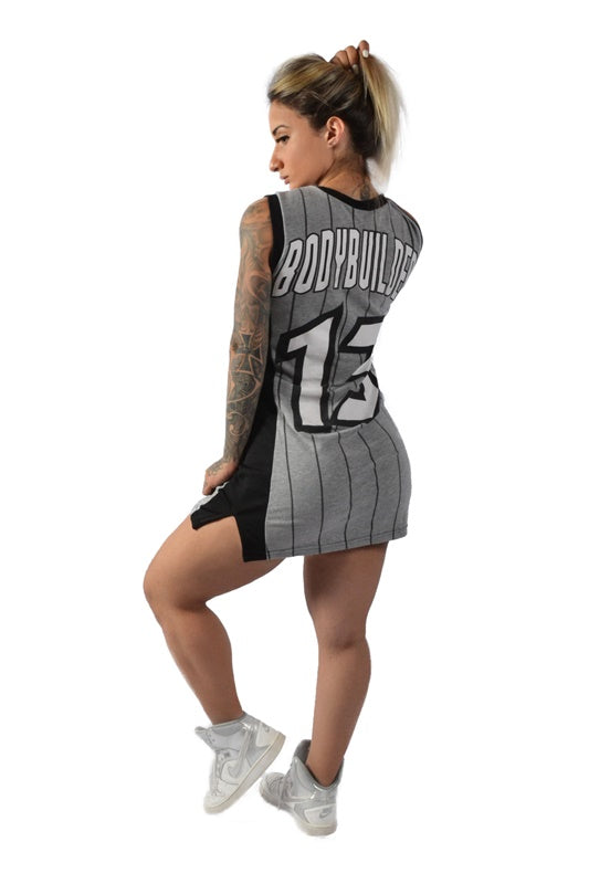 Stripped Sleeveless Bodycon