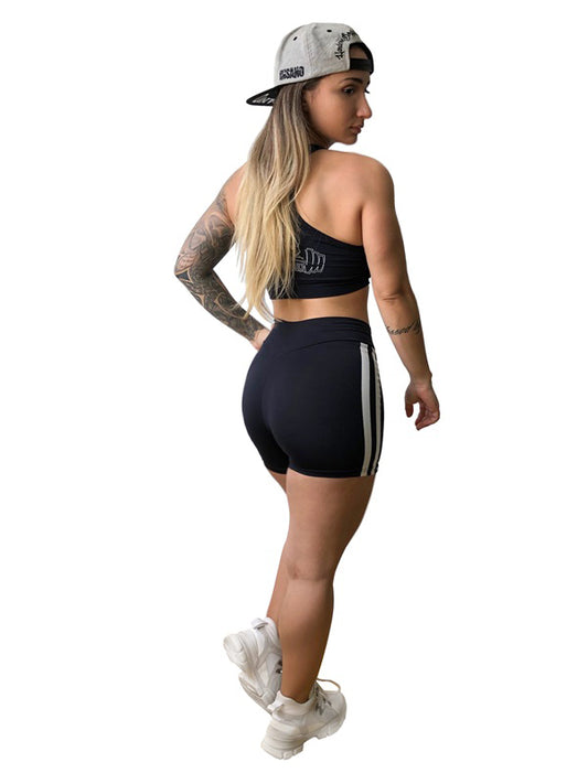 Side Stripes V Waist Shorts