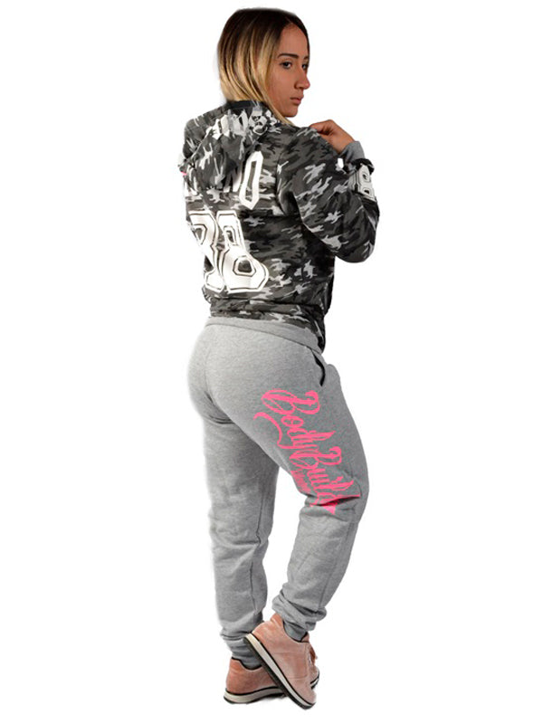 Pink Print Fleece Joggers