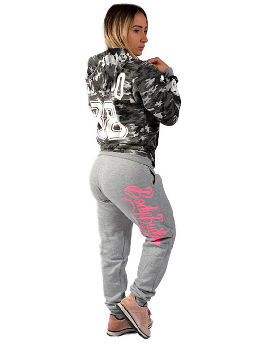 Pink Print Fleece Joggers