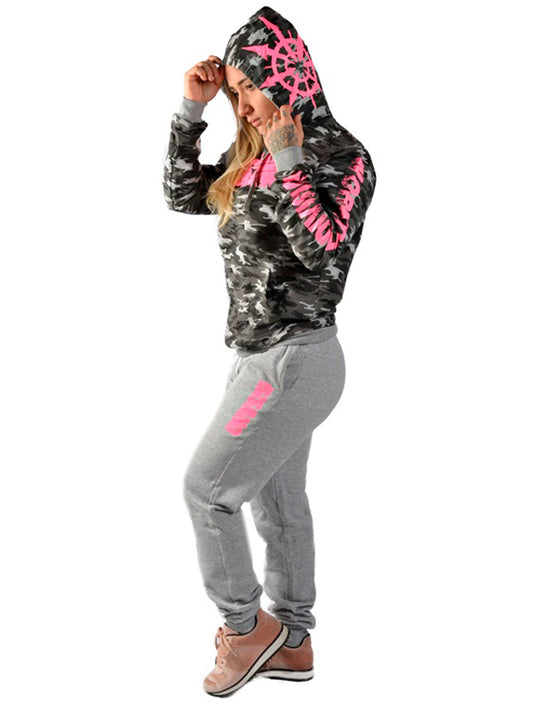 Destroyer Hoodie Sweatshirt Pink Print