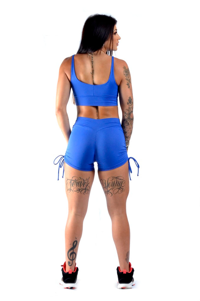 Side String V Waist Shorts