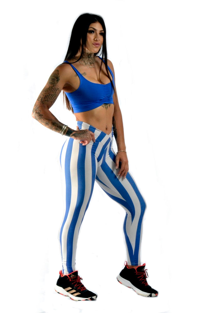 V Waist Striped Legging