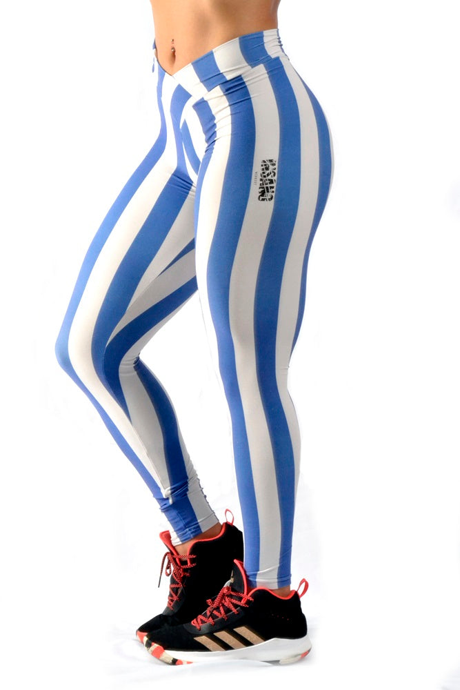 V Waist Striped Legging