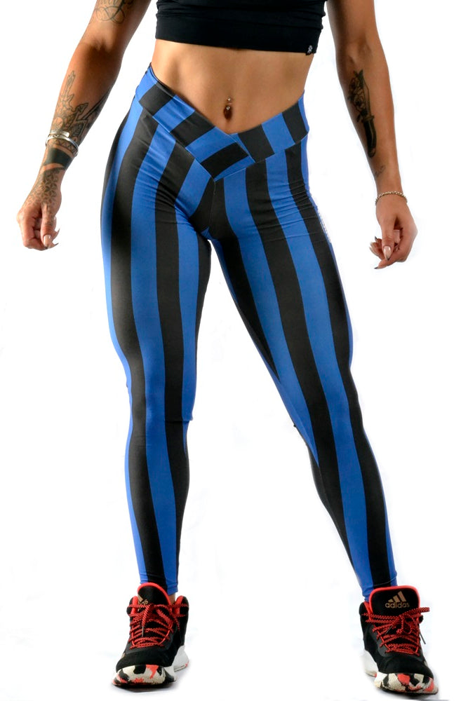 V Waist Striped Legging