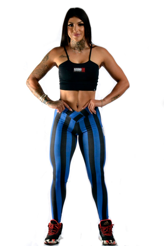 V Waist Striped Legging