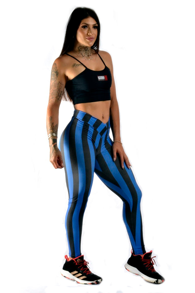 V Waist Striped Legging
