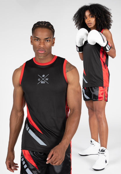 Hornell Tank Top - Black/Red - Unisex