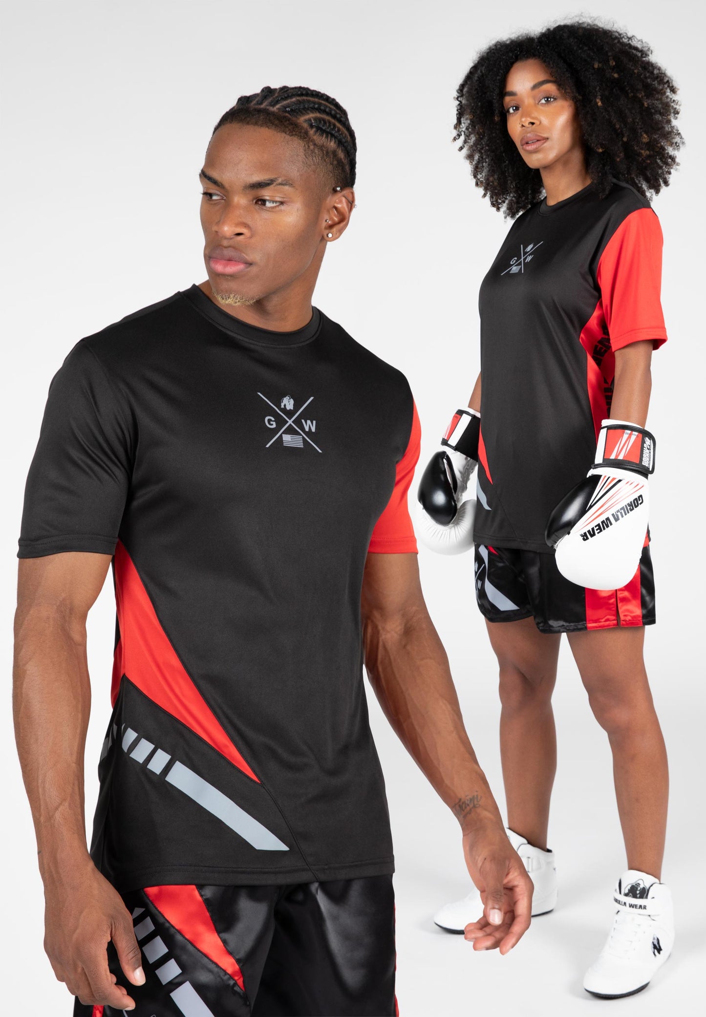 Hornell T-Shirt - Black/Red - Unisex