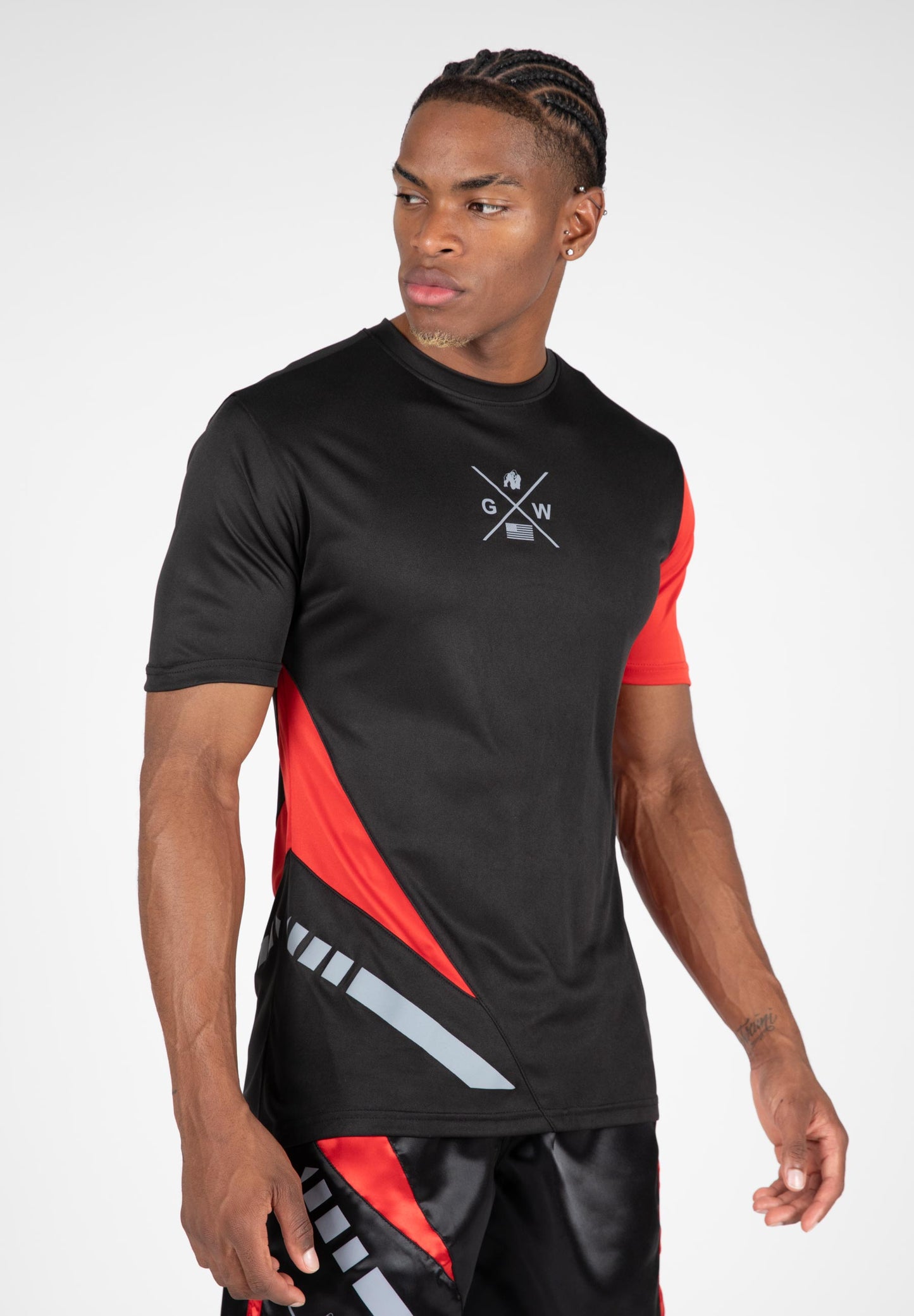 Hornell T-Shirt - Black/Red - Unisex