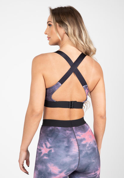 Colby Sports Bra - Gray/Pink