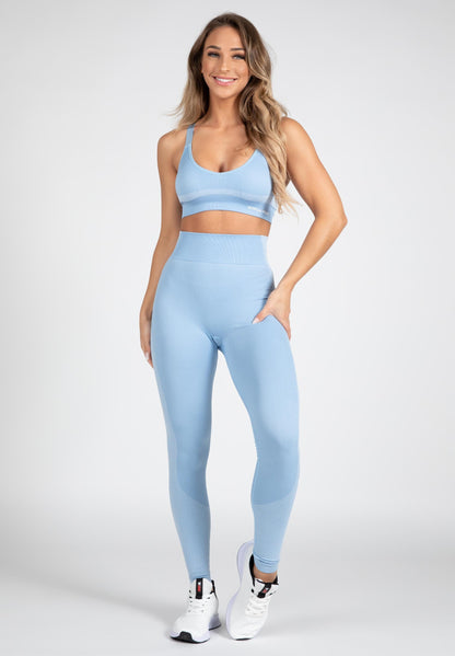 Selah Seamless Sports Bra - Light Blue