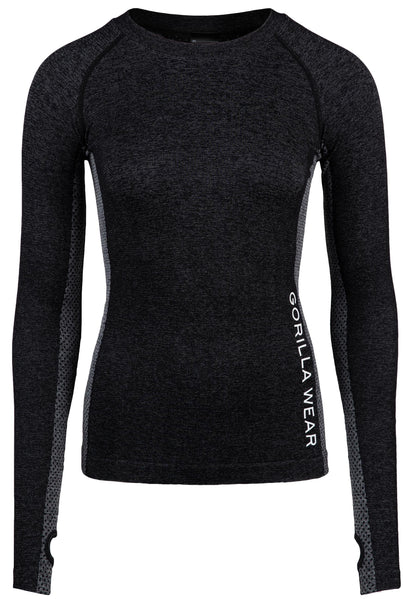 Selah Seamless Long Sleeve- Black