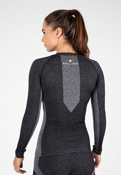 Selah Seamless Long Sleeve- Black