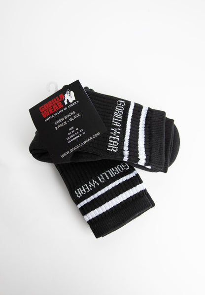 Crew Socks (2 Pack) - Black