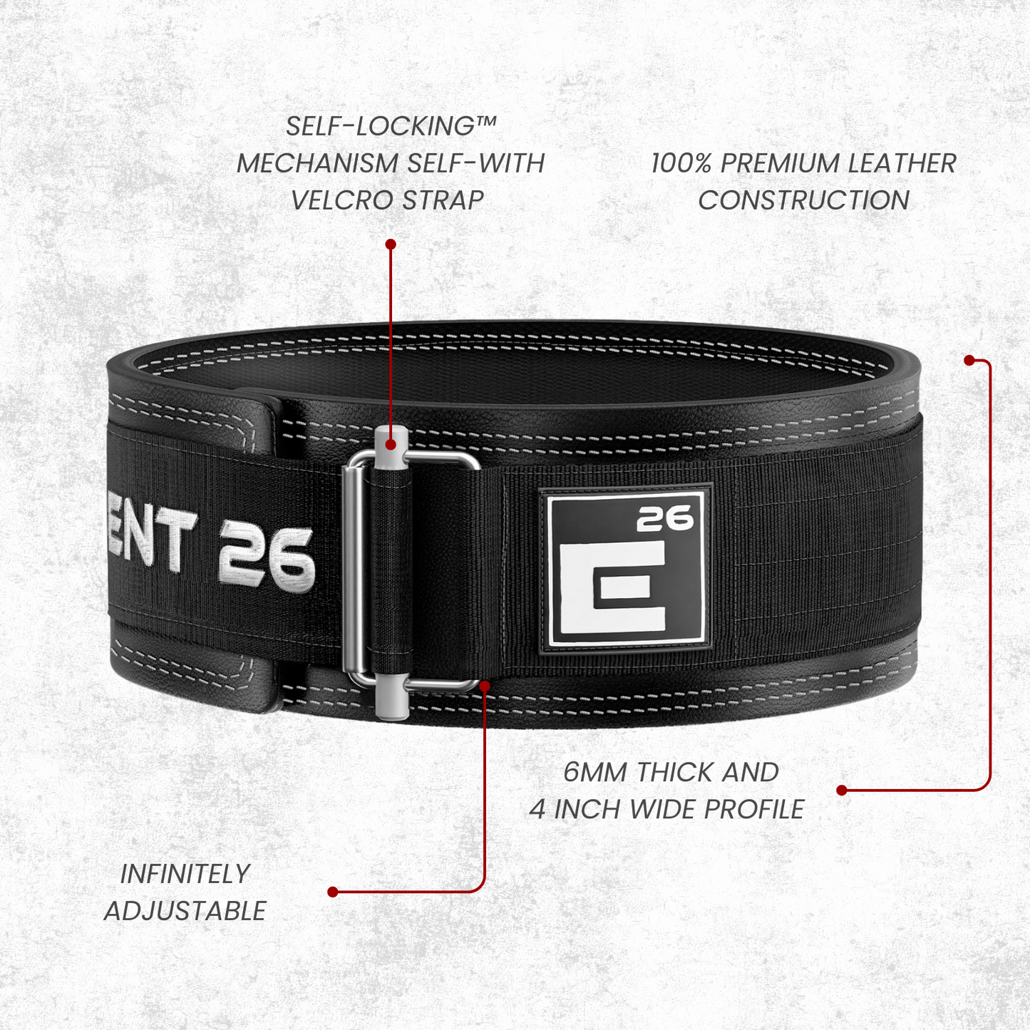 Hybrid Leather Weightlifting Belt