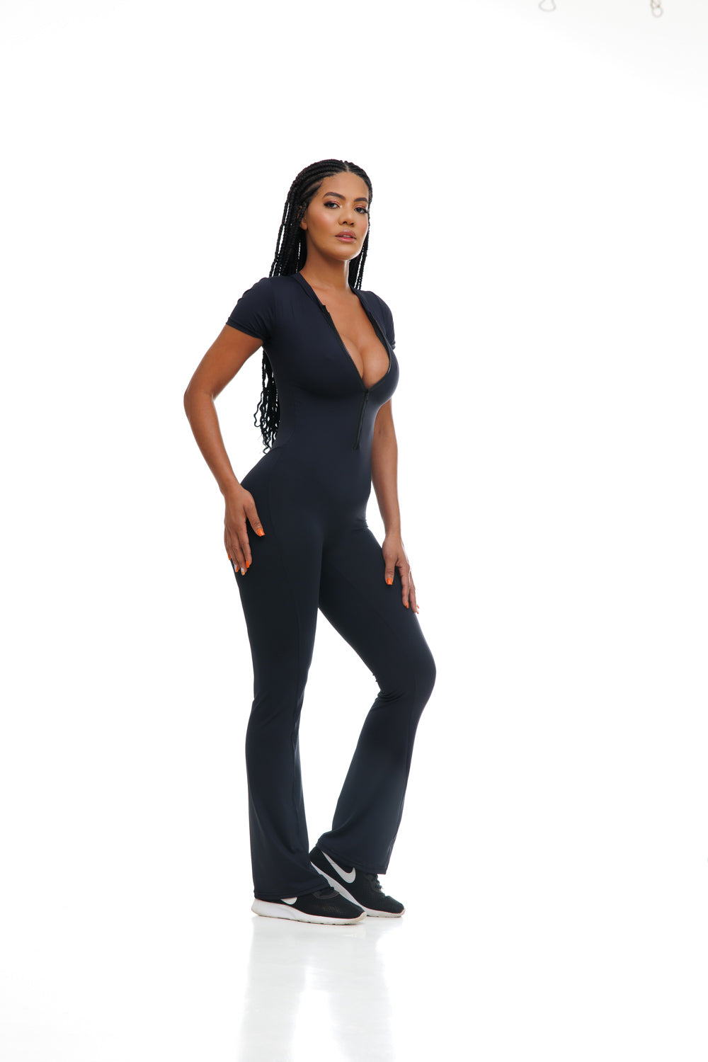 Full Length Zip-up Bodysuit Lounge