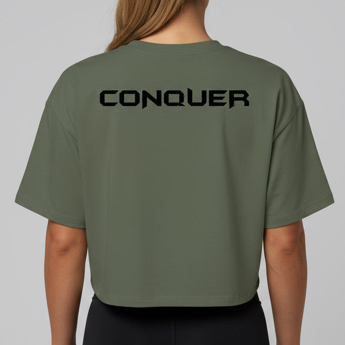 Conquer Oversize Crop Tee
