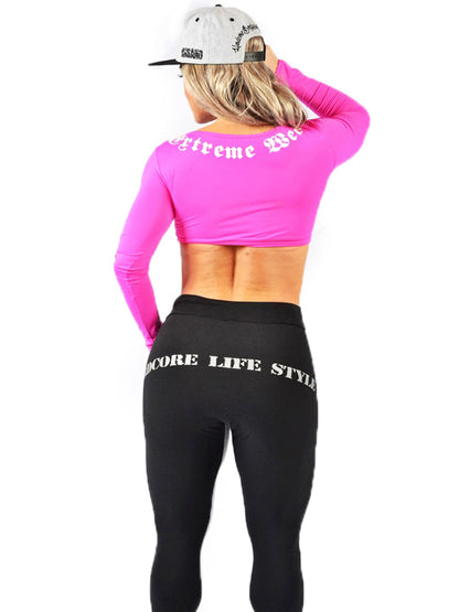 Long Sleeve Sports Bra Workout Division