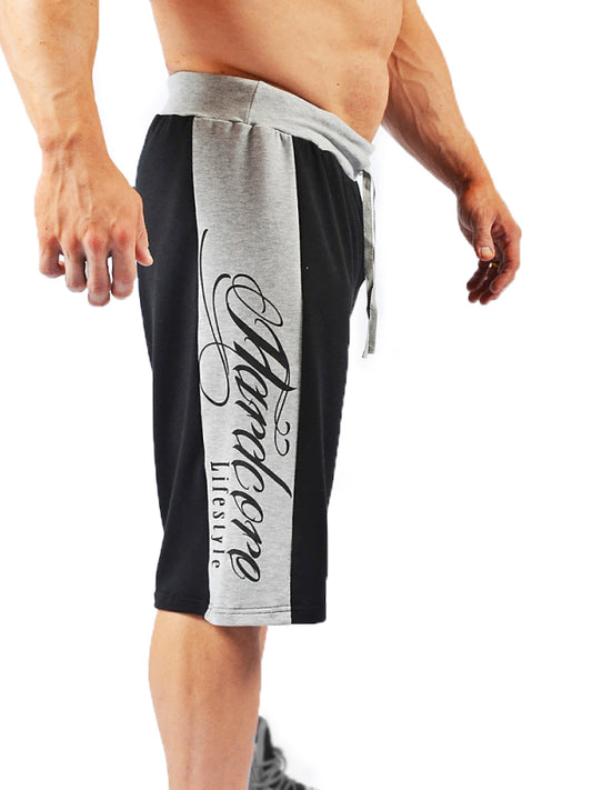Zweifarbige Shorts mit Seitenband